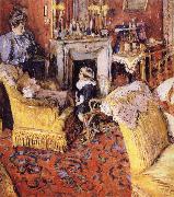 Edouard Vuillard Moruisifu and her son oil painting artist